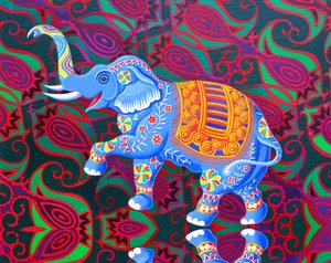 インド象、2016年、 作： Jane Tattersfield