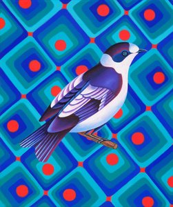 セミコリアード・フライキャザー、2023年（キャンバスに油彩） 作： Jane Tattersfield