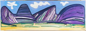The Road to Ardnamurchan』2015年（油彩・キャンバス 作： Janet McKenzie