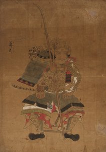 足利尊氏肖像画 素描 作： Japan, Edo period