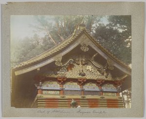 日光・唐招提寺の土蔵（手彩色のモノクロ写真 作： Japanese Photographer