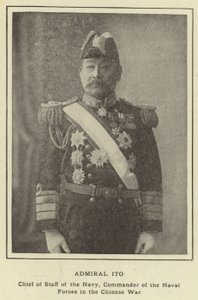 伊藤海軍大将海軍参謀総長、中華戦争海軍司令官 作： Japanese Photographer