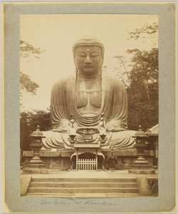 鎌倉の大仏（モノクロ写真