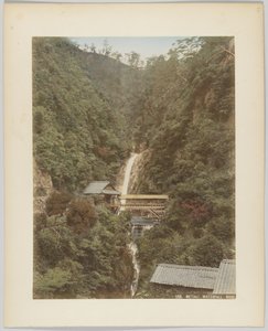 日本・神戸「目滝」（手彩色白黒写真