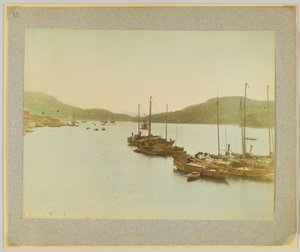 尾道、備後、日本（手彩色のモノクロ写真 作： Japanese Photographer