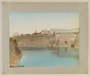 大阪城（日本）（手彩色のモノクロ写真 作： Japanese Photographer