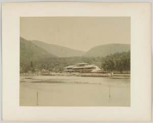 日本の川の風景（手彩色のモノクロ写真 作： Japanese Photographer