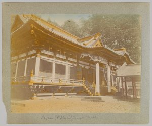 日光・唐招提寺（手彩色白黒写真 作： Japanese Photographer