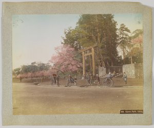 東京・上野公園（手彩色のモノクロ写真 作： Japanese Photographer