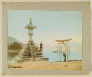 宮島の風景（手彩色のモノクロ写真 作： Japanese Photographer