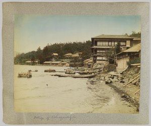 日光・中禅寺の里（手彩色のモノクロ写真