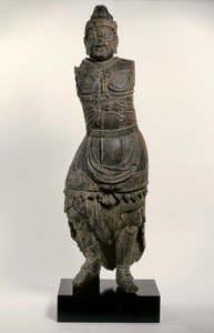 四隅の守護王、12世紀（木彫） 作： Japanese School