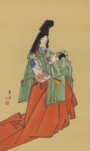 鎌倉幕府時代の白拍子（クロモリト） 作： Japanese School