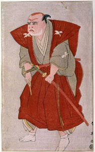劇団員 19世紀の日本の版画です。パリ、ギメ美術館、アジア美術博物館 作： Japanese School