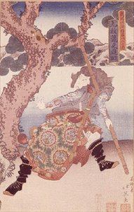 Actor Nakamura Shikan (1800-47), as Kumonryo Shishin, (colour woodblock print) 作： Japanese School