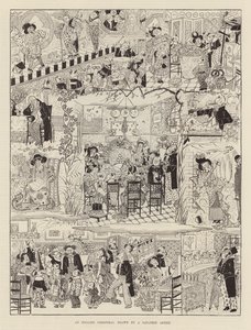 日本の画家が描いたイギリスのクリスマス（エングレービング 作： Japanese School
