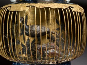 鳥かご型花瓶、1720年頃（ミクストメディア）（117714のディテール 作： Japanese School