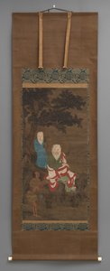 仏教画3人像 18世紀初頭 作： Japanese School