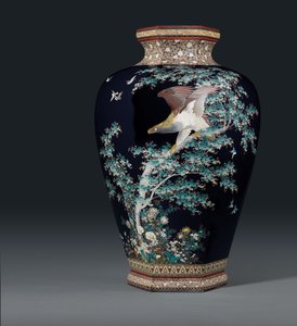 七宝焼き、明治時代、林中蔵工房の跡、19世紀後半 作： Japanese School