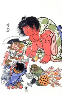 悪魔、19世紀半ば（版画）