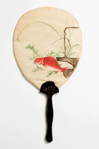 扇風機、裏、1890年頃～1950年頃（綿 作： Japanese School