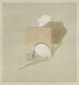 ギフトカバー、明治時代（1868-1912）（刺繍糸で塗装されたシルク） 作： Japanese School