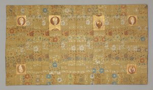袈裟、1688年～1703年頃（絹織物：パッチワーク、ステッチ入り 作： Japanese School