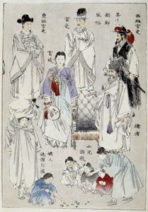 韓国：貴族の民族衣装 - 日本の印刷物 作： Japanese School