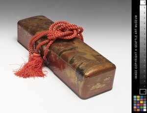 ロング大名ボックス（金漆・銅 作： Japanese School