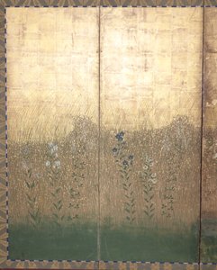 Moon In Musashi Plain (cor e ouro sobre papel)