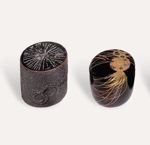 Nakatsugi tea caddy and Natsume tea caddy, Edo period 作： Japanese School