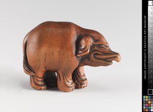 18〜19世紀の象をモデルにした根付