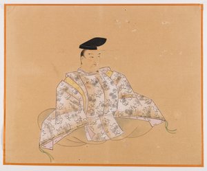 三十六花線のひとつ、アルバムリーフ（紙にインク）
