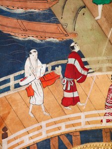 長一屏風 - 八曲一双屏風（絵画） 作： 日本語学校