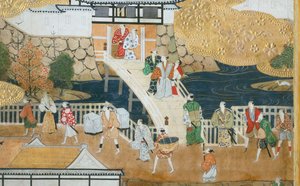長一屏風 - 八曲一双屏風（絵画） 作： 日本語学校