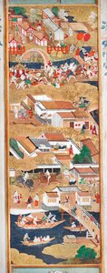 長一屏風 - 八曲一双屏風（絵画） 作： 日本語学校
