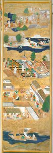 長一屏風 - 八曲一双屏風（絵画） 作： 日本語学校