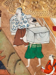 長一屏風 - 八曲一双屏風（絵画） 作： 日本語学校