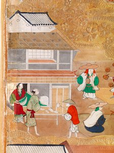 長一屏風 - 八曲一双屏風（絵画） 作： 日本語学校