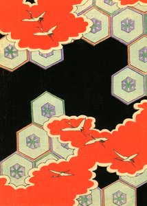 赤い雲に鶴が舞う 作： Japanese School