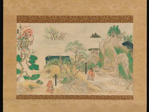 神如寺の伝説の伝説の一場面 作： Japanese School