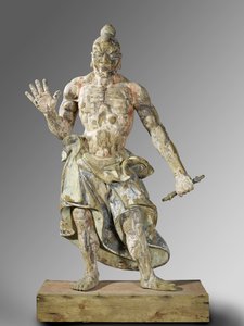テンプル・ガーディアン、1300～1400年頃（木製 作： Japanese School
