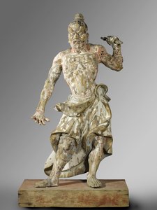 テンプル・ガーディアン、1300～1400年頃（木製 作： Japanese School