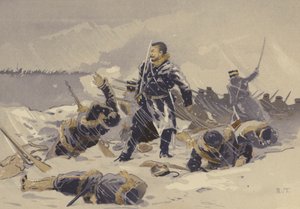雪の兵庫隊の戦い（クロモリソ） 作： Japanese School