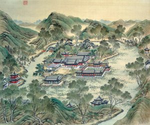 グランパレ 19世紀の日本の版画の詳細。 作： Japanese School