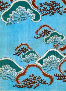 珊瑚の木版画 作： Japanese School