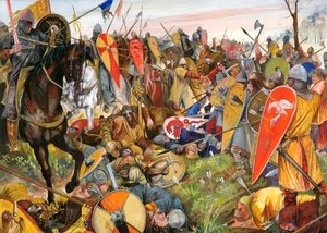 ヘイスティングズの戦い、1066年 作： Jason Askew