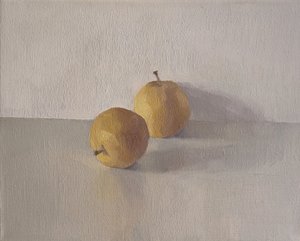 中国の梨, 2004 （キャンバスに油彩） 作： ジェイソン・ライン