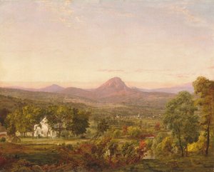 秋の風景、シュガーローフマウンテン、オレンジカウンティ、ニューヨーク、c.1870-75 作： Jasper Francis Cropsey