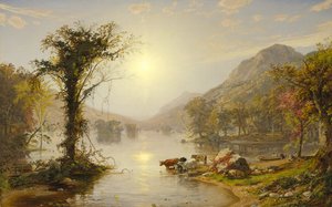 1861年のグリーンウッド湖の秋 作： Jasper Francis Cropsey